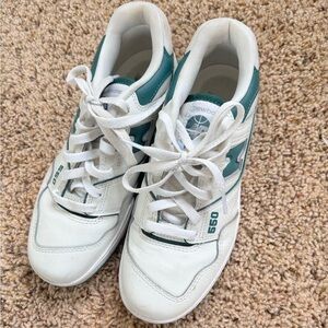 New Balance 550 White Teal Sneakers